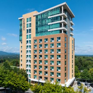 Hotel Indigo Asheville Downtown Drone Image